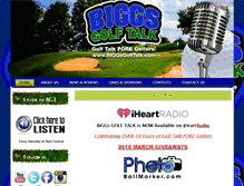 Tablet Screenshot of biggsgolftalk.com